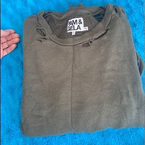 Pam & Gela distressed sweatshirt
